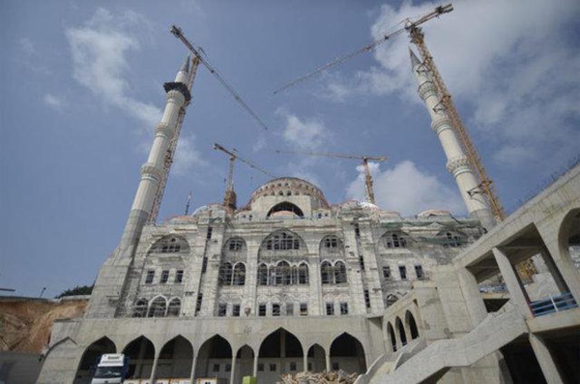 Çamlıca Cami inşaatında sona gelindi