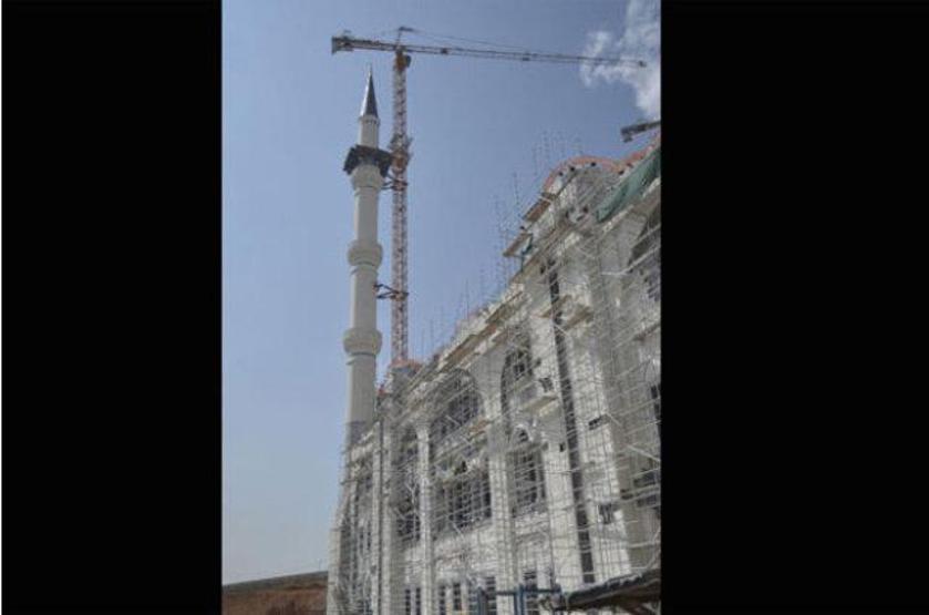 Çamlıca Cami inşaatında sona gelindi