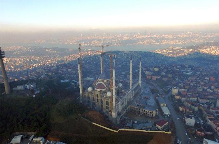 Çamlıca Cami inşaatında sona gelindi
