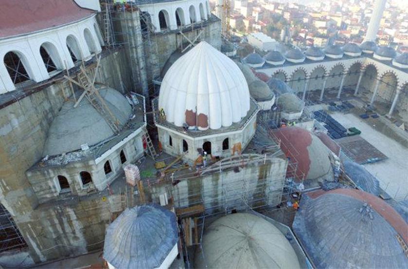 Çamlıca Cami inşaatında sona gelindi