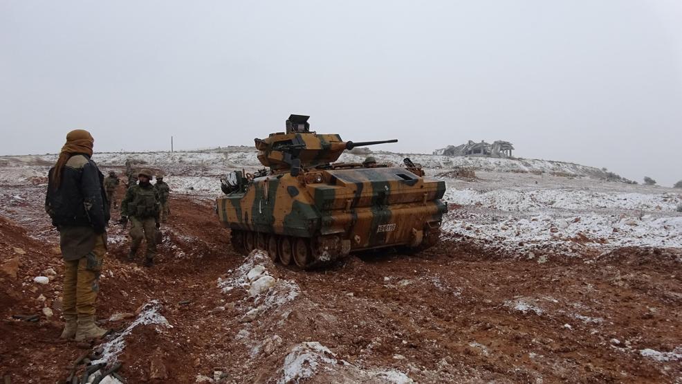 El Babdaki Fırat Kalkanı Operasyonundan ilk kareler