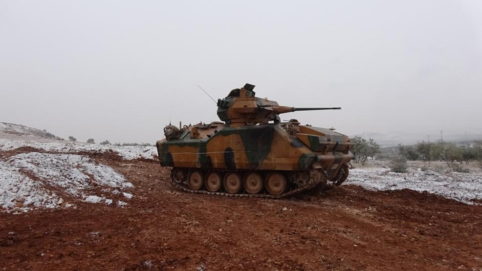 El Babdaki Fırat Kalkanı Operasyonundan ilk kareler