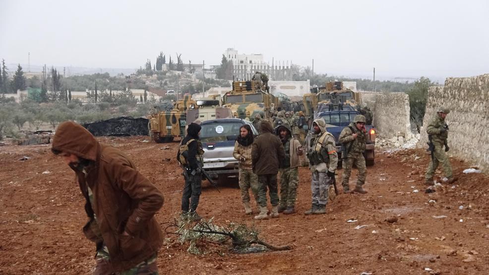 El Babdaki Fırat Kalkanı Operasyonundan ilk kareler