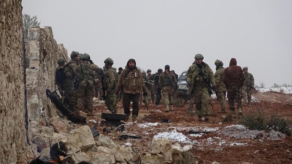 El Babdaki Fırat Kalkanı Operasyonundan ilk kareler