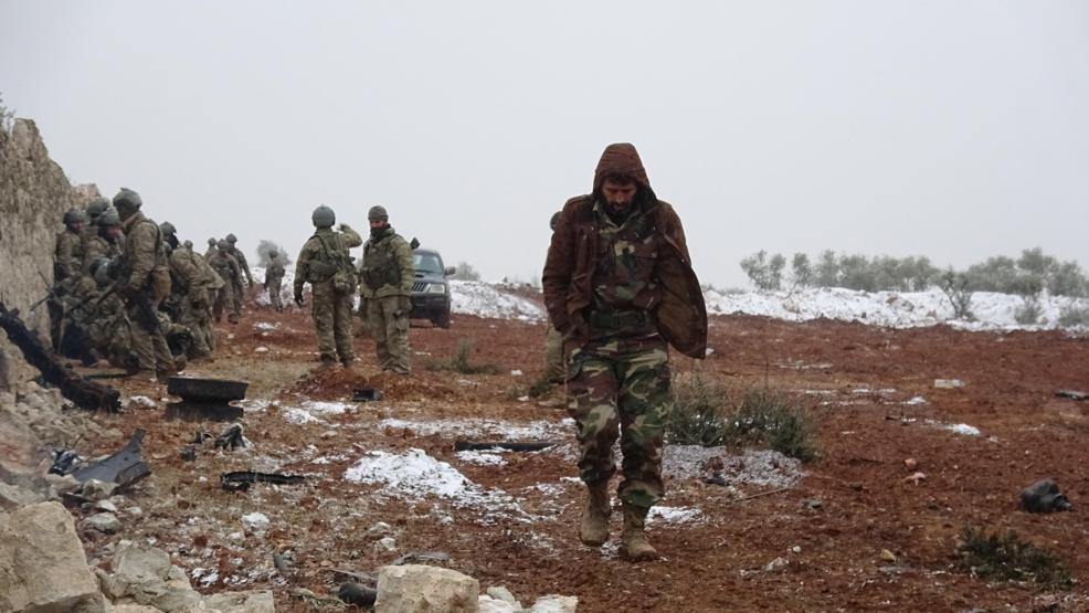 El Babdaki Fırat Kalkanı Operasyonundan ilk kareler