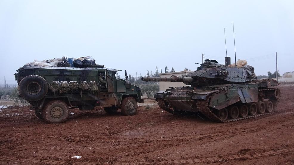 El Babdaki Fırat Kalkanı Operasyonundan ilk kareler