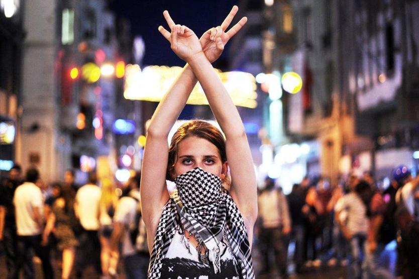Protestonun kadın hali