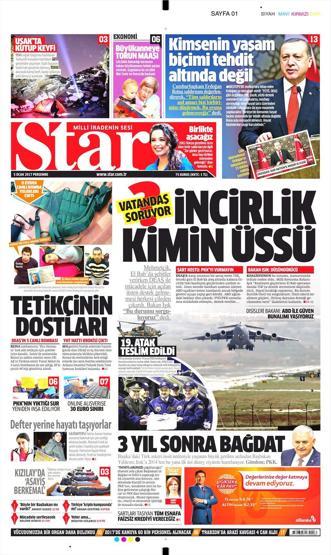5 Ocak 2017 - Günün gazete manşetleri