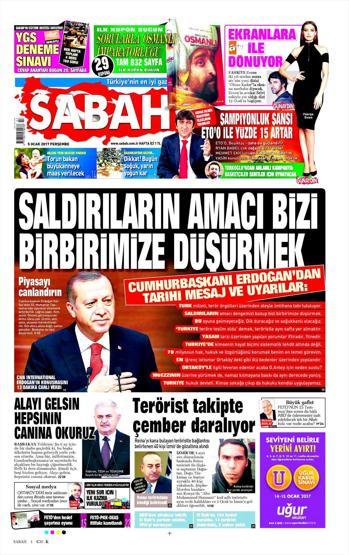 5 Ocak 2017 - Günün gazete manşetleri