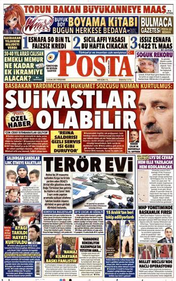 5 Ocak 2017 - Günün gazete manşetleri
