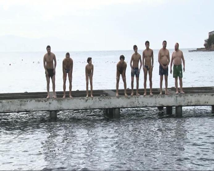 Burgazadada haç çıkarma töreni