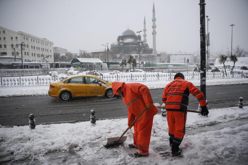 İşte İstanbulda ilçe ilçe kar kalınlıkları