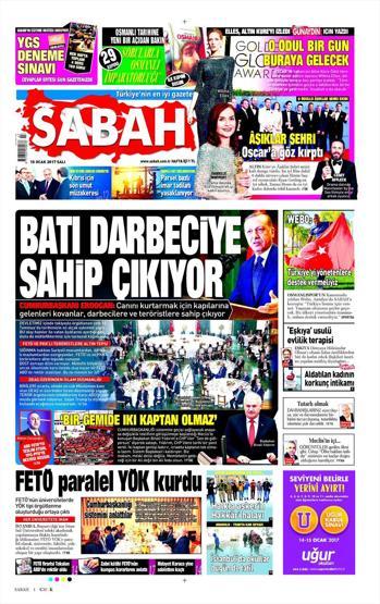 10 Ocak 2017 Gazete manşetleri