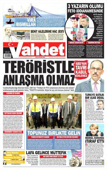 10 Ocak 2017 Gazete manşetleri