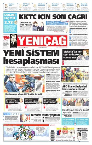 10 Ocak 2017 Gazete manşetleri