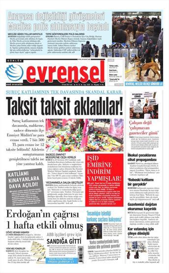 10 Ocak 2017 Gazete manşetleri