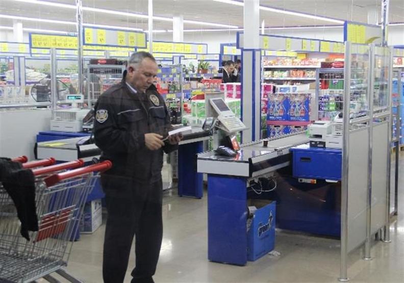 Pompalı tüfekle market soygunu