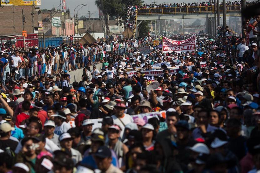 Peruda yol ücreti protestosu