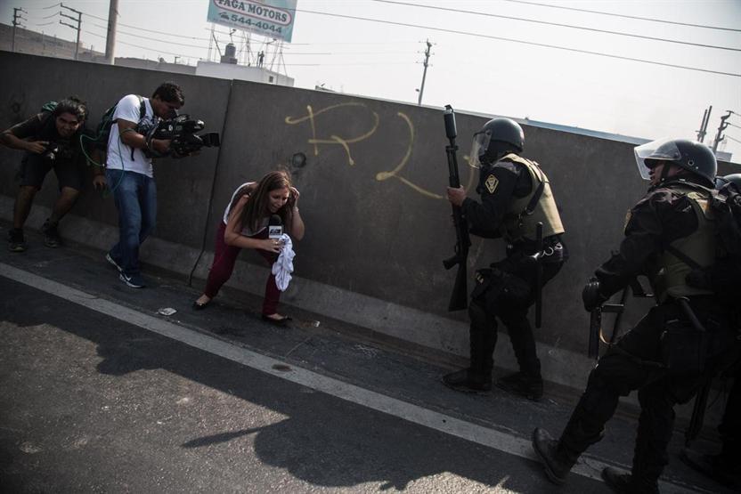 Peruda yol ücreti protestosu