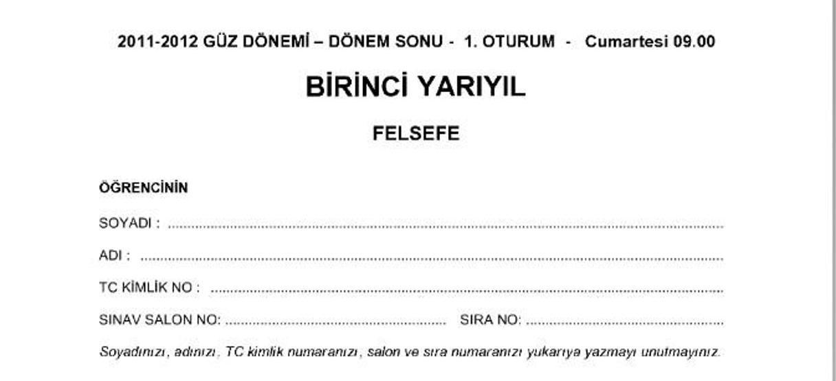 AÖF sınavlarında unutulmaması gereken kurallar