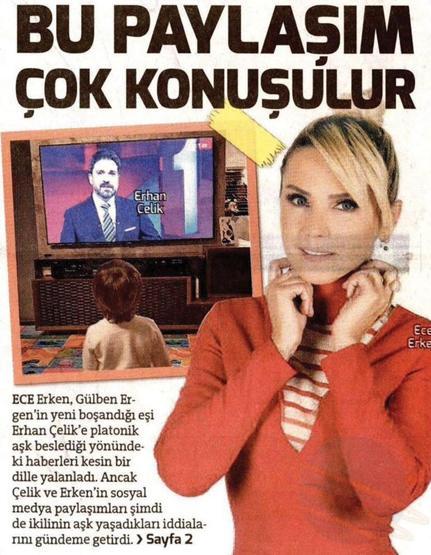 Gülben Ergen ile Erhan Çelikin boşanma nedeni Ece Erken mi