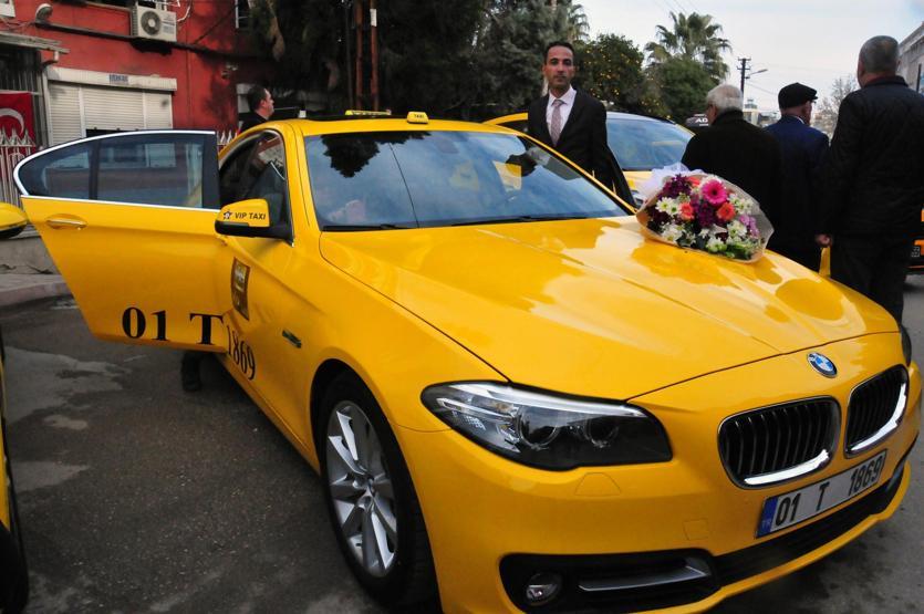 240 bin liralık BMWyi taksi yaptı