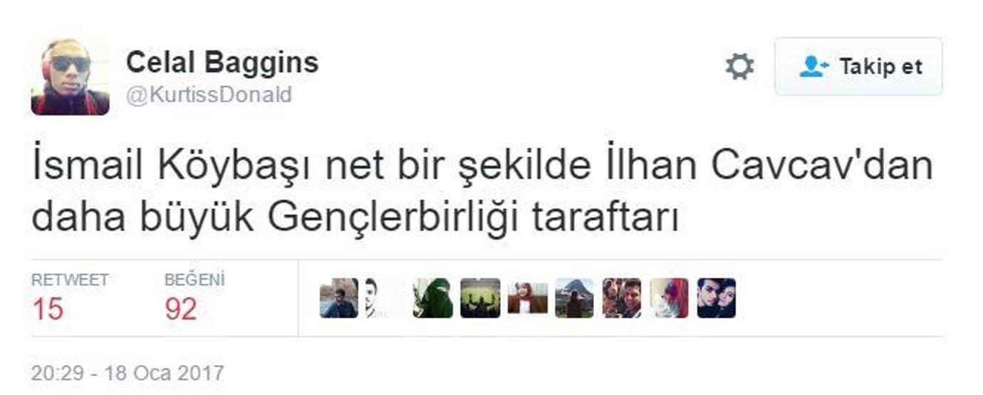 İsmail Köybaşı sosyal medyada gündem oldu
