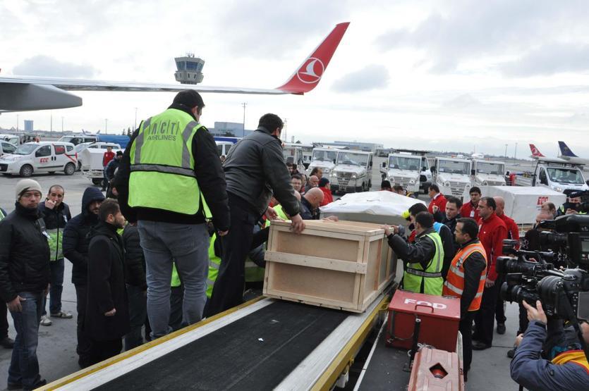 ACT pilotlarının cenazeleri getirildi
