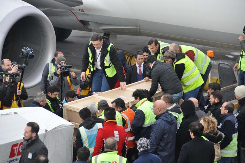 ACT pilotlarının cenazeleri getirildi