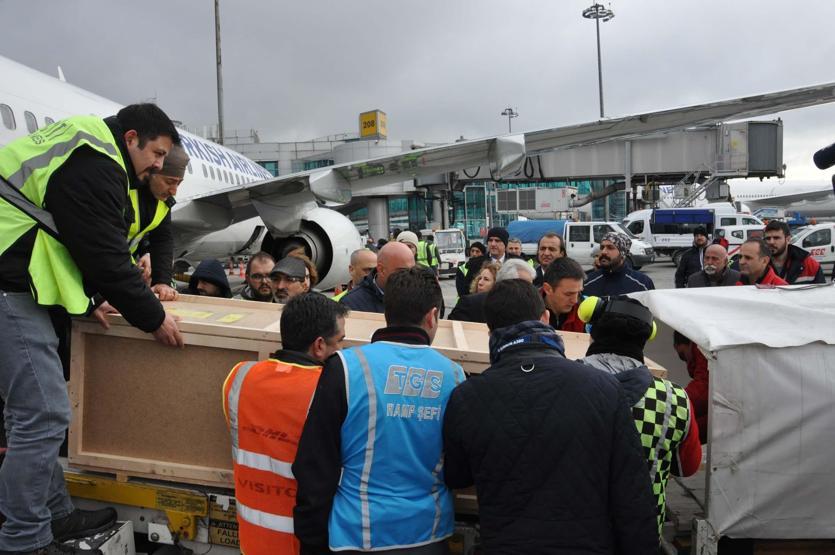 ACT pilotlarının cenazeleri getirildi