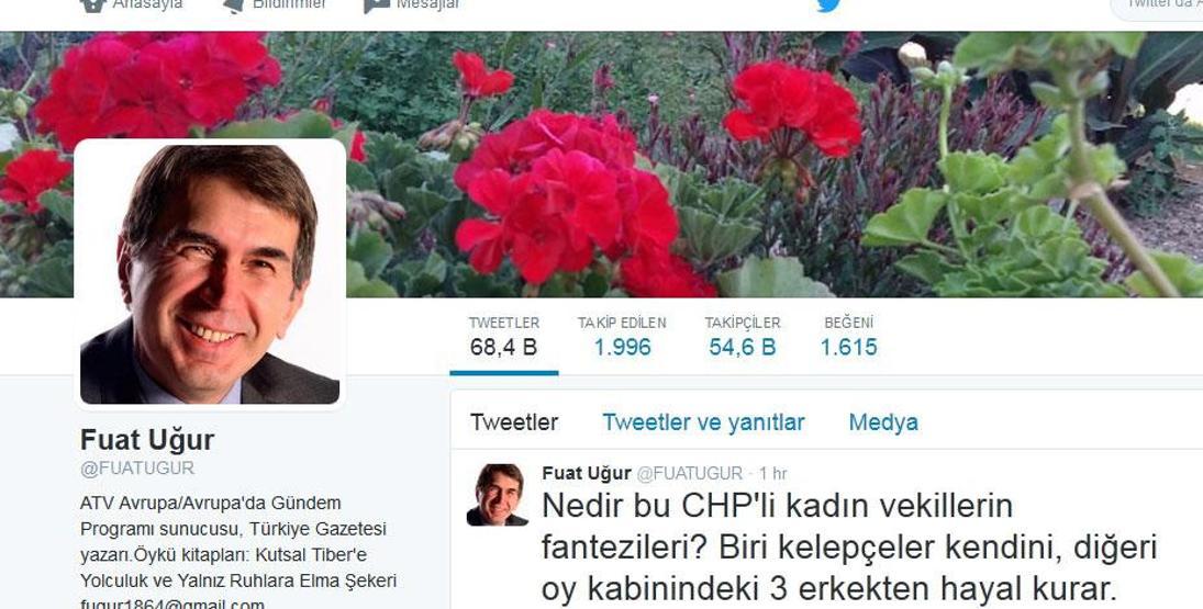Gazeteci Fuat Uğurdan Aylin Nazlıaka için tepki çeken paylaşım