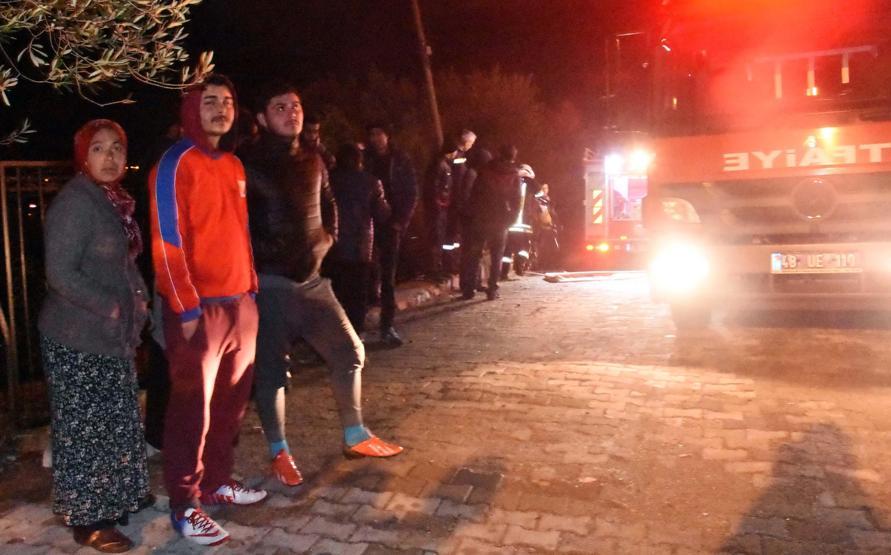 Bodrumda lüks villada yangın