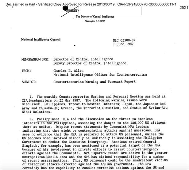 CIA belgelerinde Suriye ve Yunanistanın terör bağlantıları