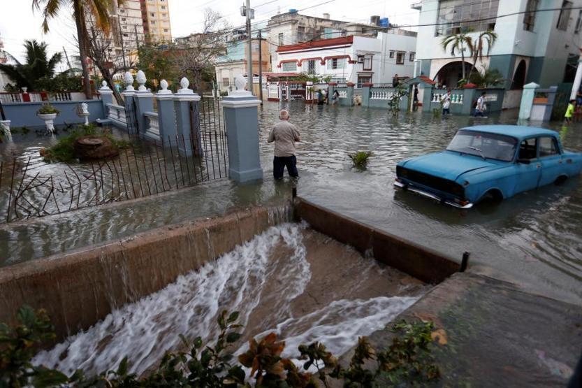 Havana sokakları sular altında