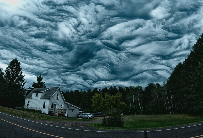 Tablo değil, gerçek bir gökyüzü: Asperatus Bulutları