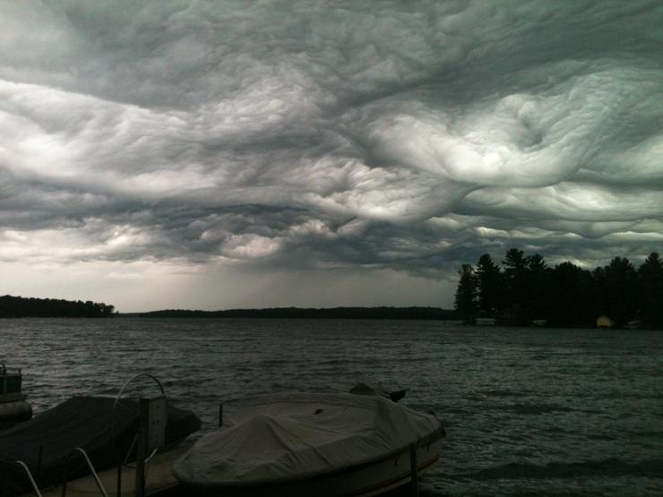 Tablo değil, gerçek bir gökyüzü: Asperatus Bulutları