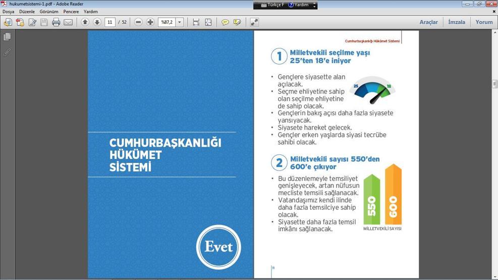 İşte AK Partinin referandum için hazırladığı kitapçık