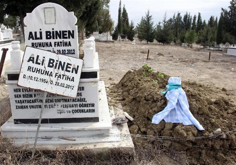 Öldürüldükleri yere gömüldüler