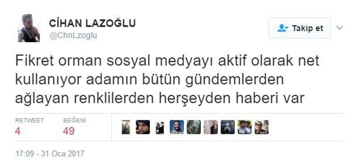 Fikret Orman sosyal medyayı salladı