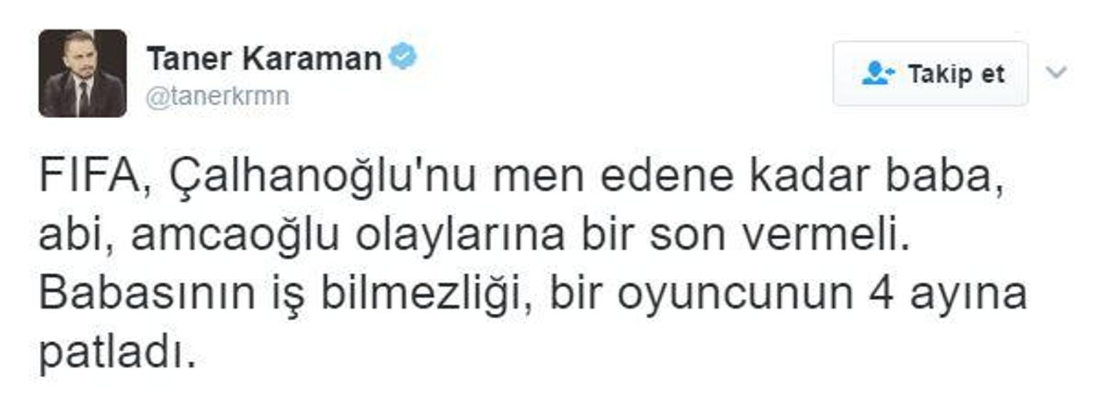 Hakan Çalhanoğlunun ceza almasına verilen tepkiler
