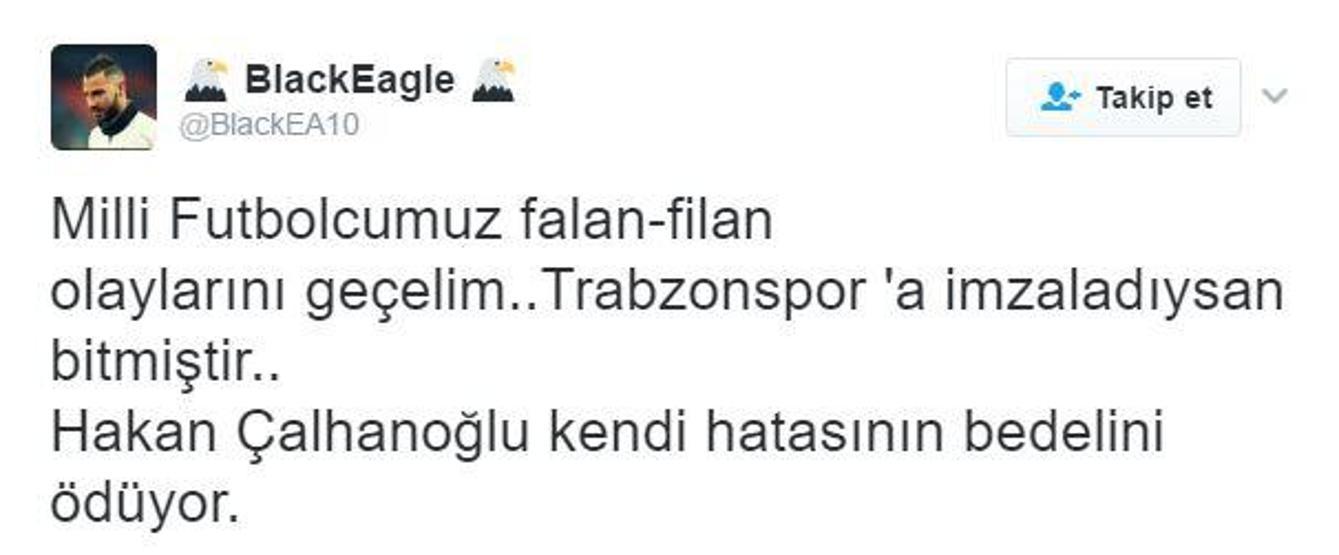 Hakan Çalhanoğlunun ceza almasına verilen tepkiler