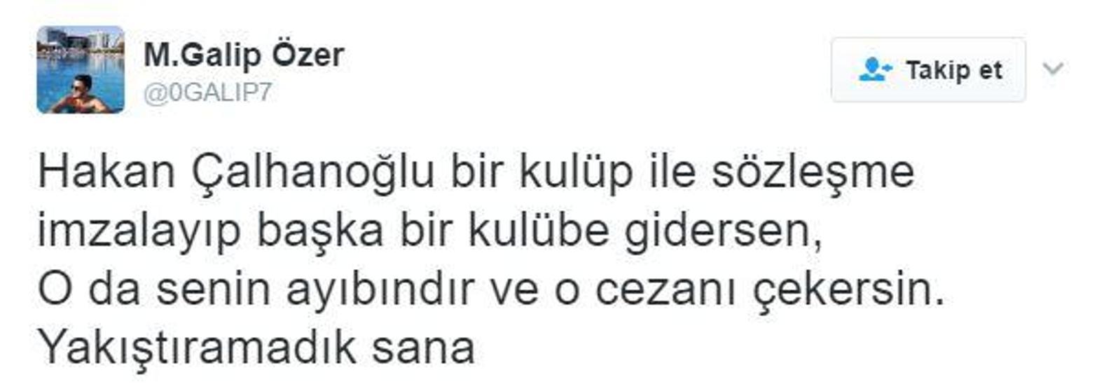 Hakan Çalhanoğlunun ceza almasına verilen tepkiler