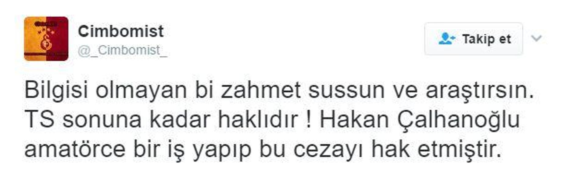 Hakan Çalhanoğlunun ceza almasına verilen tepkiler