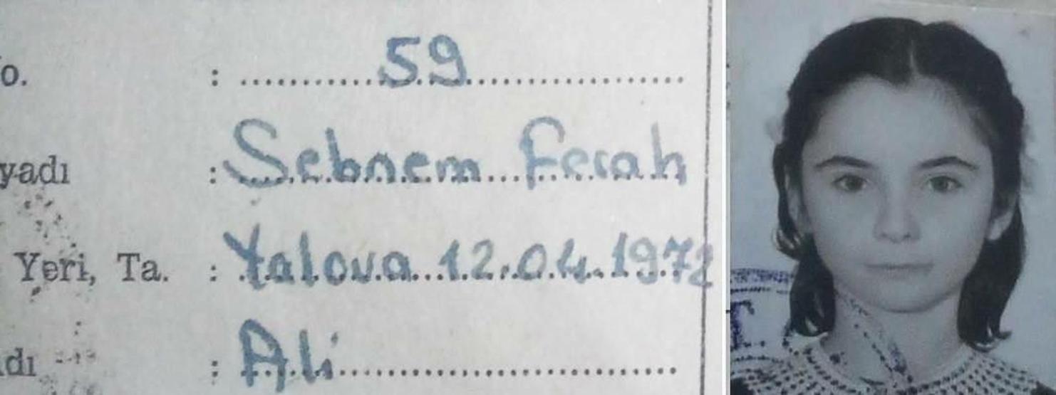 Şebnem Ferahın ilkokulda çekilen fotoğrafı ortaya çıktı