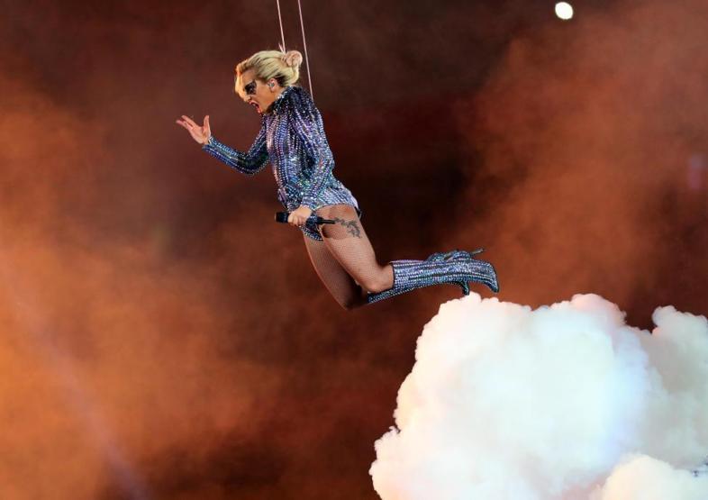Super Bowlda Lady Gaga Showu