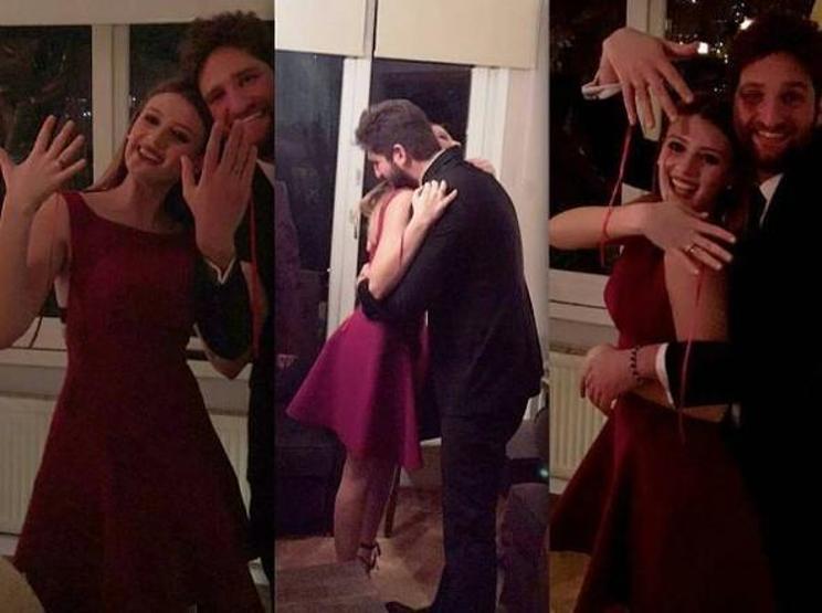 Gizem Karaca ve Kemal Ekmekçi nişanlandı