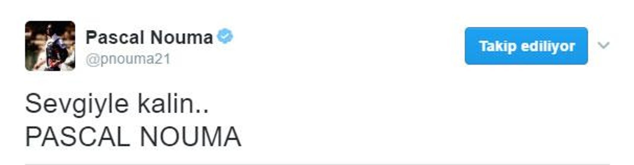 Pascal Nouma: Bana verilen ceza kimseye verilmedi