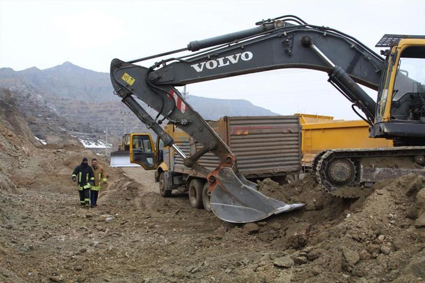 Çankırıda yol çalışması sırasında doğalgaz borusu patladı