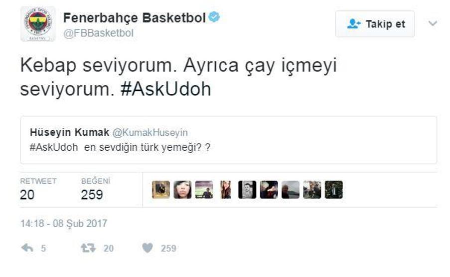 Ekpe Udoh: Atatürkün müthiş bir lider olduğunu düşünüyorum