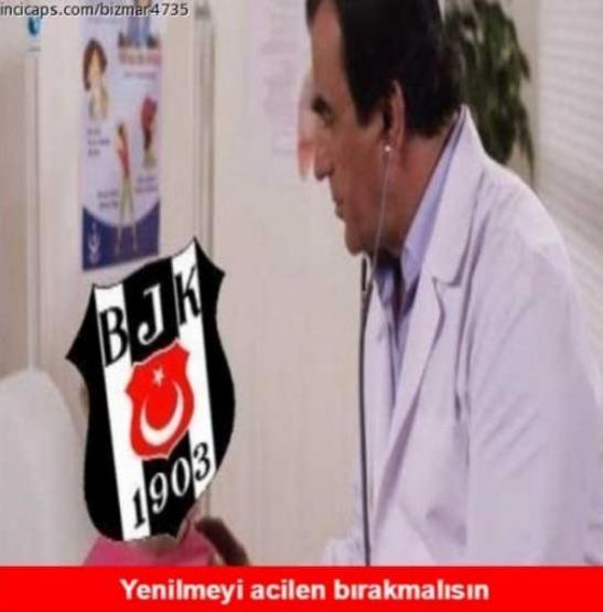 Beşiktaşın yenilgisini konu alan 8 caps